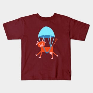 Adventurous Cow Kids T-Shirt